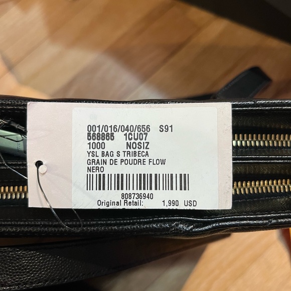 SOLD Saint Laurent Tribeca Shoulder Bag With Gold Hardware - Picture 12 of 15